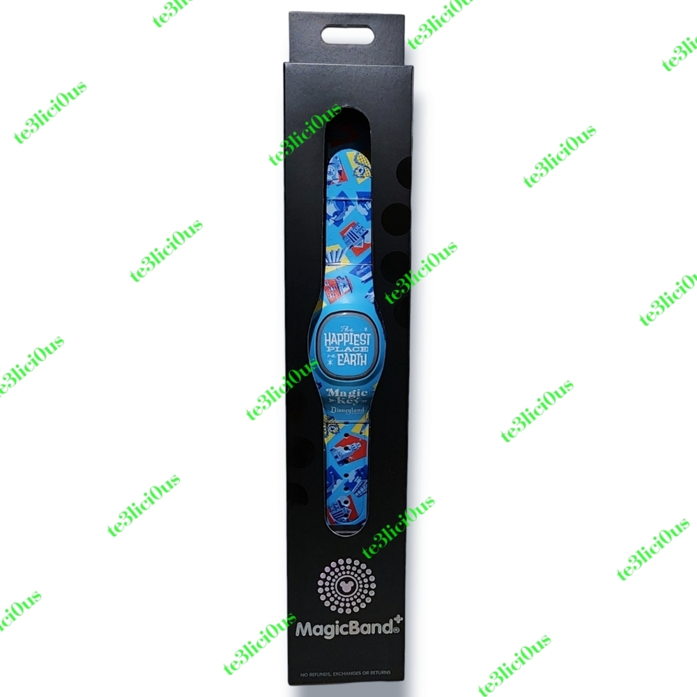 DISNEYLAND MAGIC KEY EXCLUSIVE MAGICBAND HAPPIEST PLACE ON EARTH